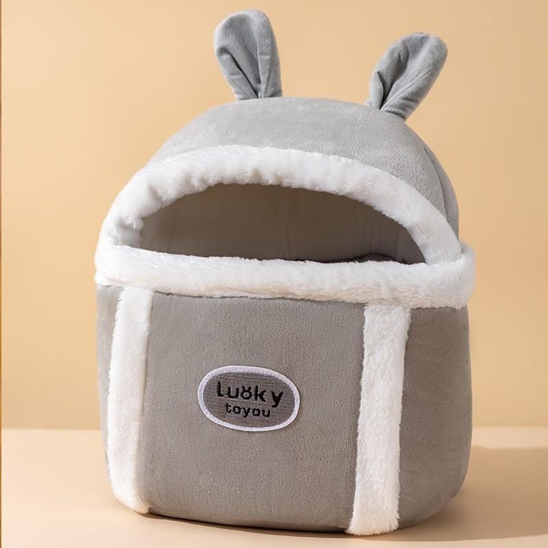 

Кошка осень и зима выходить милая сумка-тоут с медведем теплая выходить рюкзак рюкзак многофункциональная сумка для питомца кошки Medium (recommended weight within 6kg)