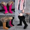 Fashion 2025 New Australian Style Women'S Natural Fox Hair Snow Boots Waterproof Real Cowhide Winter Boots Warm Women'S Boots Knee-High
