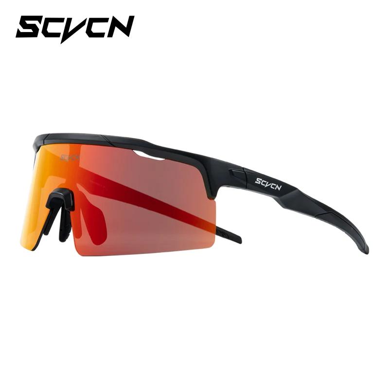 SCVCN Photochromic Sunglasses for Man Cycling GlassesBike Glasses UV400 Rosd Speed Bicycle Eyewear MTB Outdoor Woman Goggles