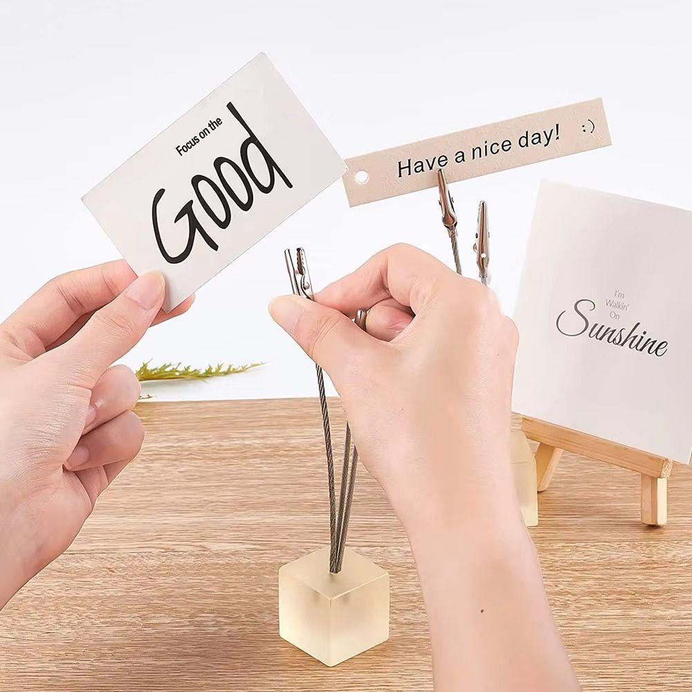 5PCS Three Head Alligator Clip Multifunction Photo Clip Stand  Birthday Wedding Party