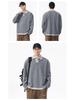 Pánská retro streetwearová mikina polo s dlouhým rukávem - Dvoudílný ležérní úplet s límečkem pro podzim/zimu