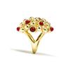Bague - Luxenter - Xiglor - Or jaune 18 carats - Pierre en corail - Femme