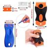 Car Glass Scraper with Blades Window Sticker Remover Auto Squeegee Tool for Ceramic Hob Razor Blade Cleaner