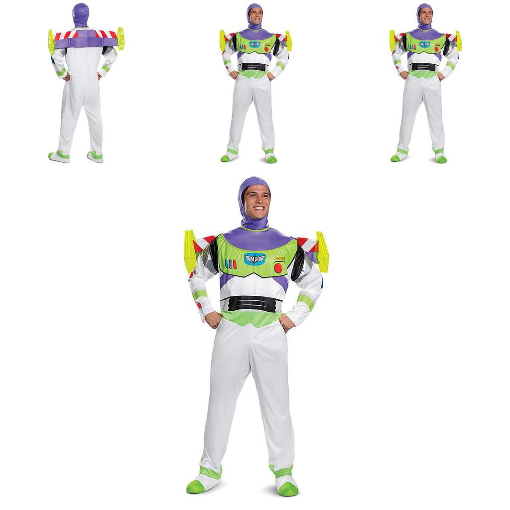 Buzz Lightyear Cosplay Costume For Kids Unisex Design Featuring Vibrant Green Lycra Fabric