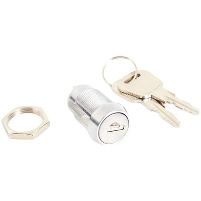 1 Set Schloss mit 2 Schlüsseln 19 mm Öffnung für Elektrofahrzeugschrank Schlosszylinder aus Zinklegierung Schlüsselschalter Haushaltswerkzeug-Set
