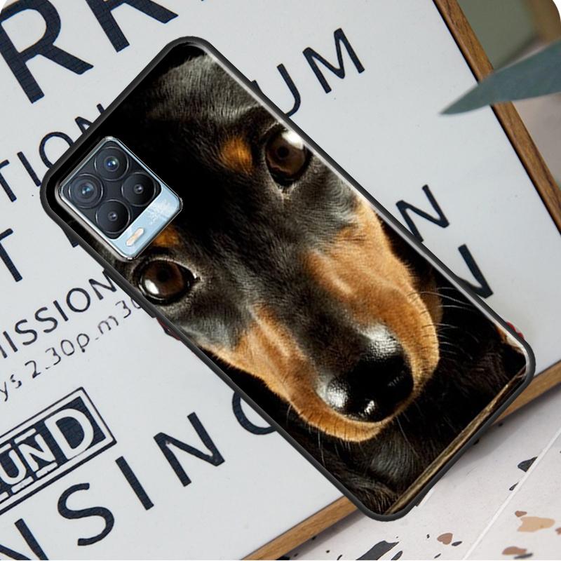 Dackel Hund Hülle für Realme C21 C11 C15 GT Neo2 Master 8 Pro 8i OnePlus 9 Pro 8T 9R Nord2 Coque Cover