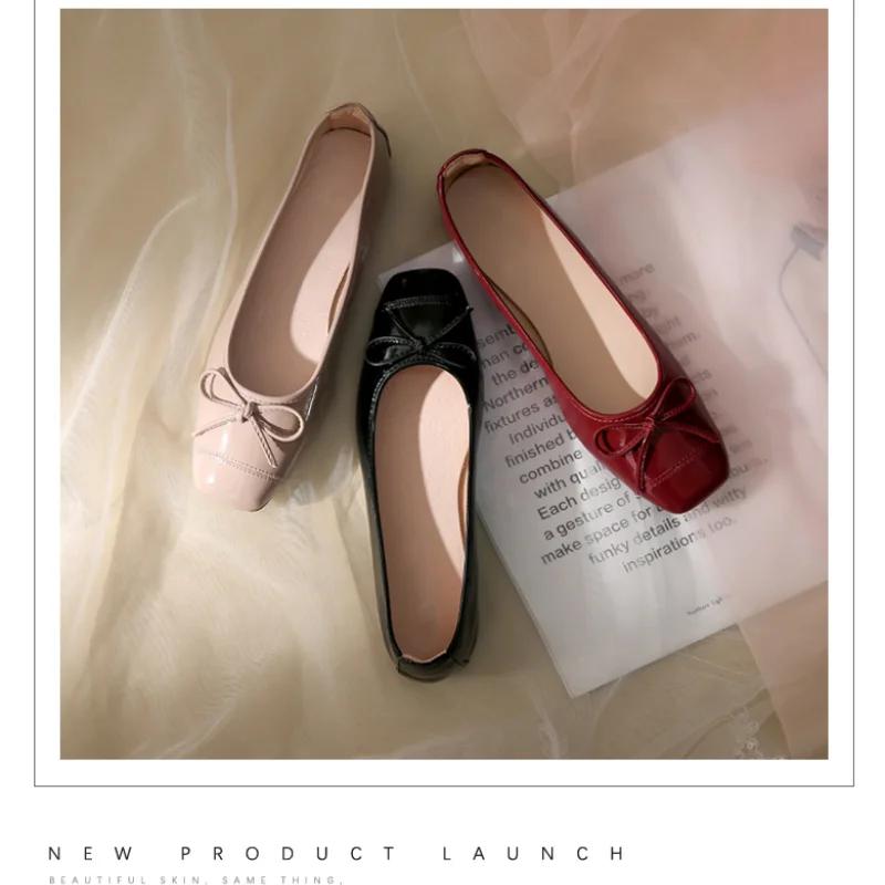 Flat Shoes Women Ballerinas Round Toe Bowtie Slip on Ballet Flats Lazy Loafers Moccasins Ladies Casual Flats Shoes 2025