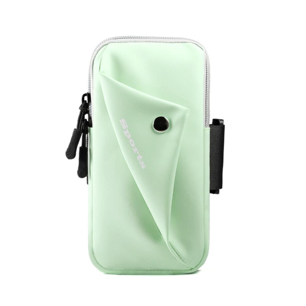 Large Capacity Running Phone Holder Waterproof Armband Sports Phone Bag  Running Accessory зелёный