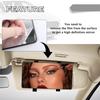 Car Mirror For Sun Visor Large Screen Portable Makeup Mirror Hd Vanity Mirror For Truck Suv Interior Rear View Mirror