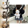 Funny Fluffy Cartoon Shoulder Bag With Zip Pocket And Soft Material For Casual Outings