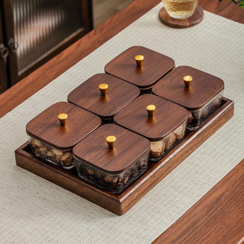 Divided Glass Fruit & Snack Serving Set 1 Set