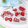 Zhehao Red Series Non-Slip Pet Hair Clips - Fashionable Cat & Dog Accessories