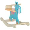 Animale Dondolo Asinello Giocattolo Dondolo per Bambini con Maniglie Dondolo Sedile Dondolo 59 x 27 x 43 cm Verde Acqua