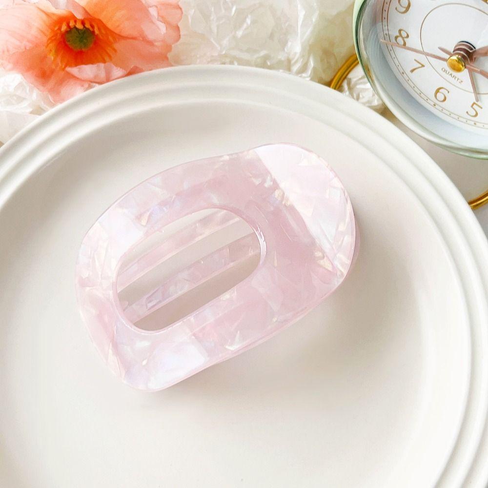 Hair Accessories Leopard Hair Claw Elliptic Shape Acetate Barrettes Acetic Acid Hair Clip  Women