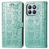 Leather Case For Honor X7c 4G/200 Smart 5G/Play 60 Plus 5G Wallet Flip Phone Cover Cute Cat Dog Pattern