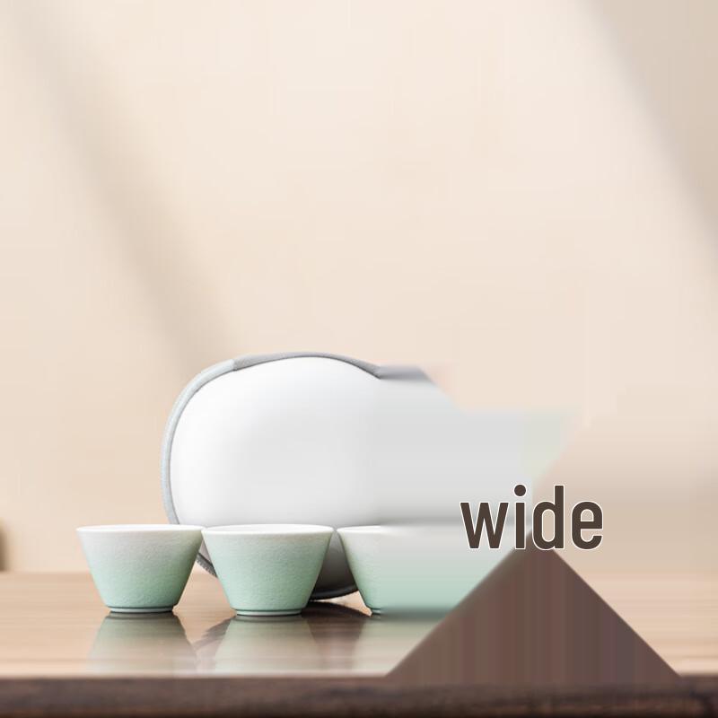 Ailanhui Jia WY Ceramic Travel Tea Set 1 Pot 3 Cups Travel