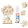 3D Wooden Easter Egg Tree Craft Kit Decoration for Kids Collectible Crafting Handmade