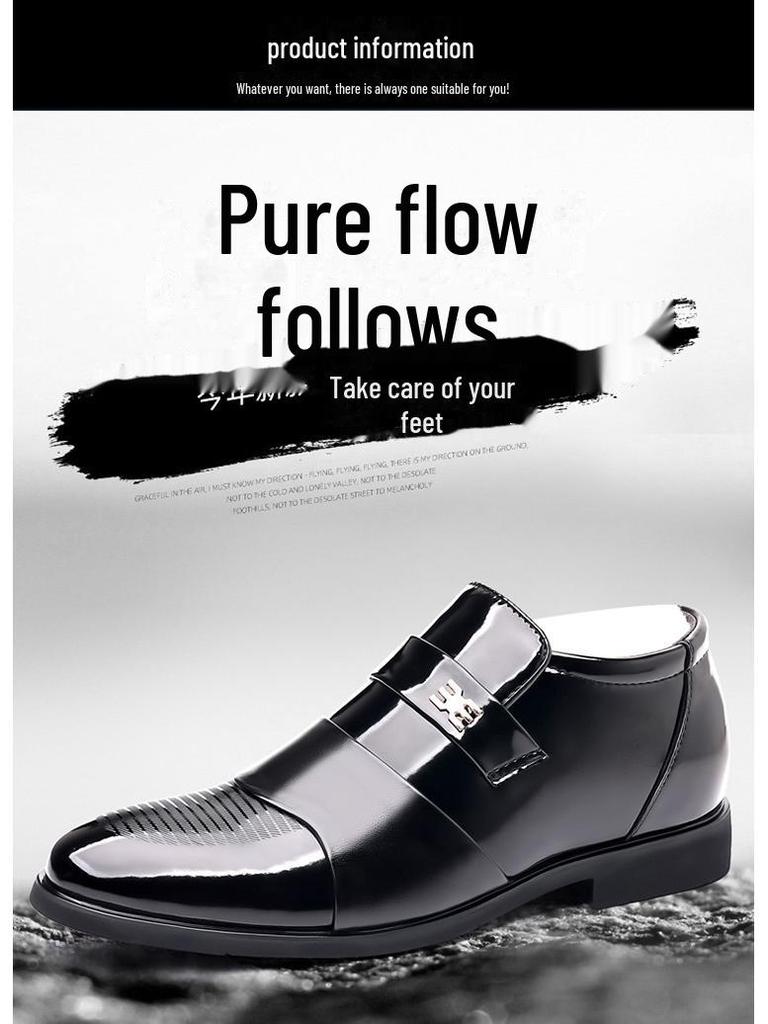 Herren Verdickte Samt Wolle-Baumwolle Lackleder High-Top Winterschuhe