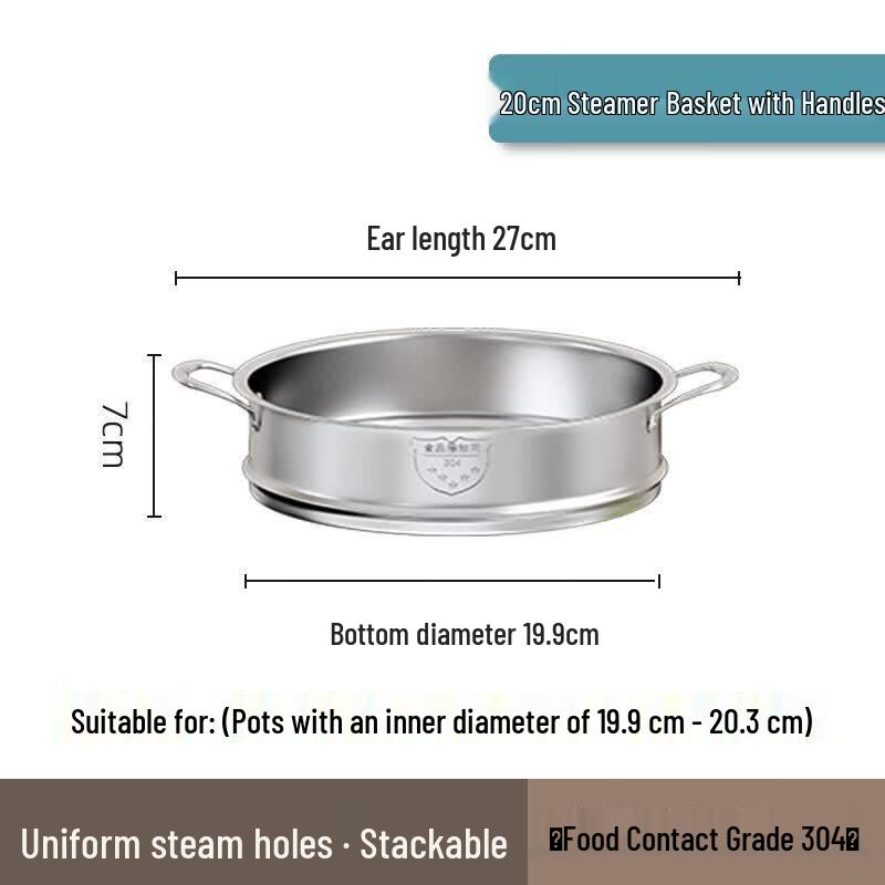 Qiwei Visible Glass & Stainless Steel Pot Lid