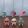 Lovely Hand-Made Punk Wooden Metal Steampunk Robot Charactors Keychain Pedant Necklace For Bag Charm Cool Jewelry Gift