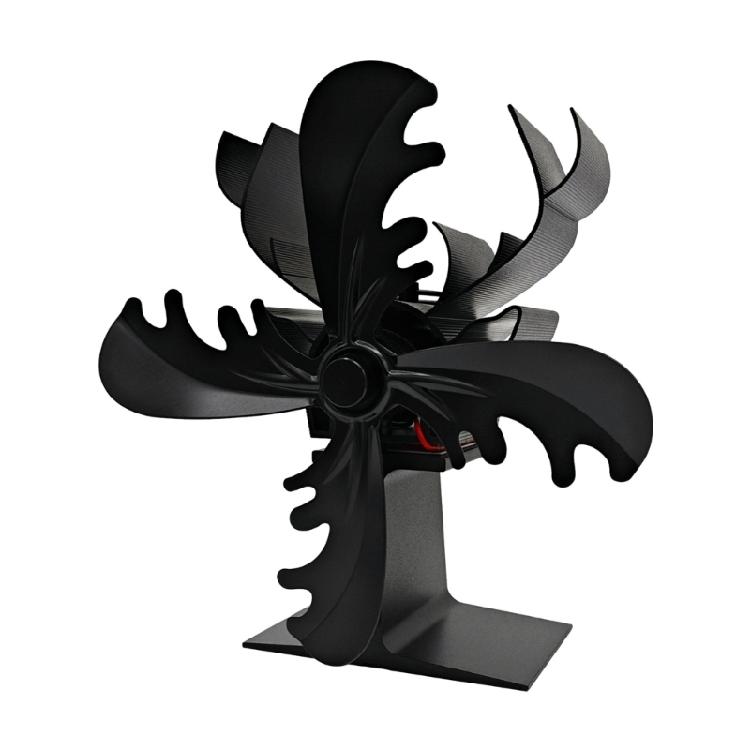 Efficient Heat Distribution Fireplace Fan Exclusive Christmas Reindeer 4Blades