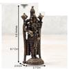 India 3.5-Inch Handmade Copper Balaji Idol – Patina Antique Finish,