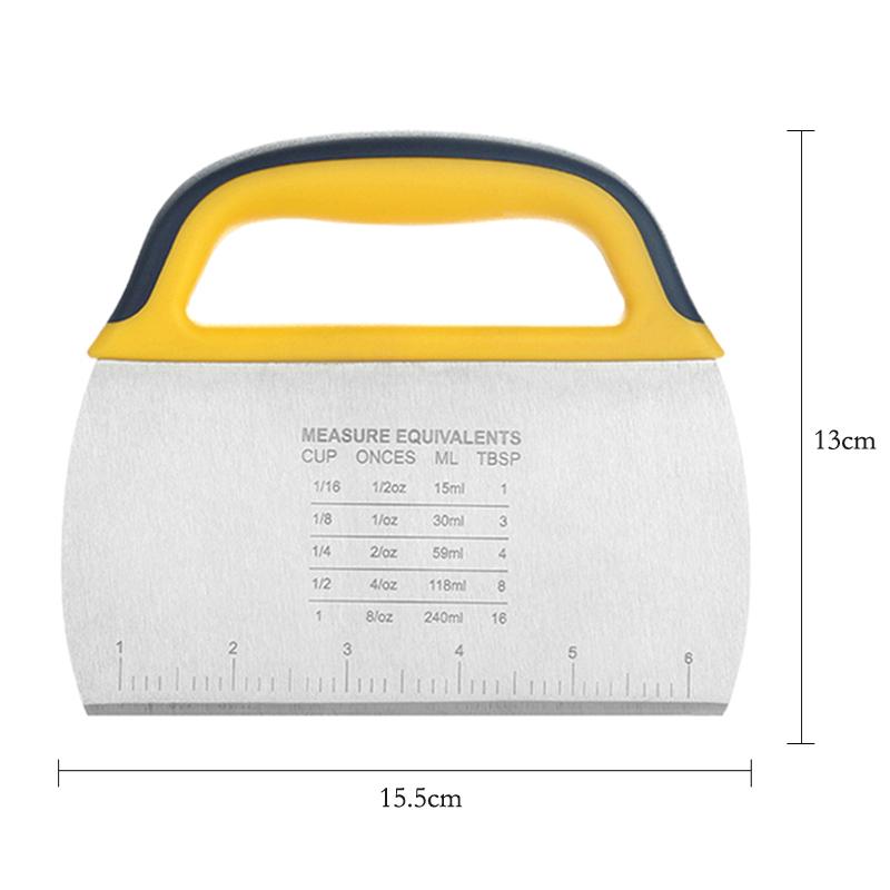 Răzuitoare pentru aluat Cutter pentru patiserie Pâine pentru pizza Tocător pentru prăjituri Răzuitoare pentru bancă din oțel inoxidabil Accesorii pentru coacere Instrumente