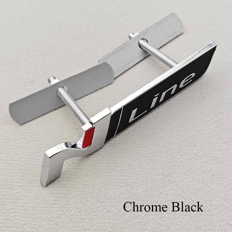 HWCB2 3D Metal NLine N Logo Rear Boot Trunk Emblem Front Grille Badge Decal For Hyundai I20 I30 Sonata Kona Elantra Tuson Car Stickers