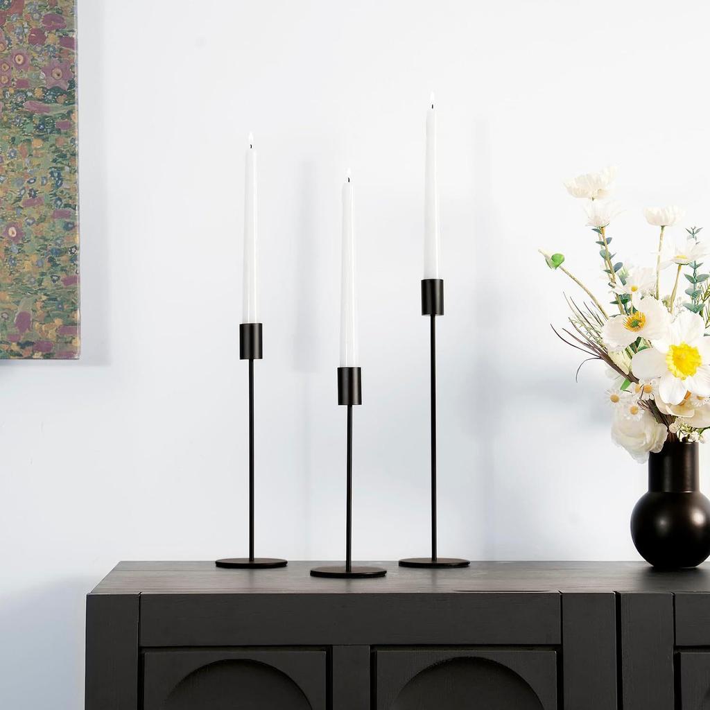 Retro Nordic-Style Wrought Iron European Candlestick for Christmas and Weddings