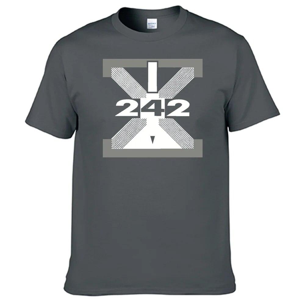 Přední 242 Tričko Unisex 100% bavlna Unisex Dámská košile Nejprodávanější N012