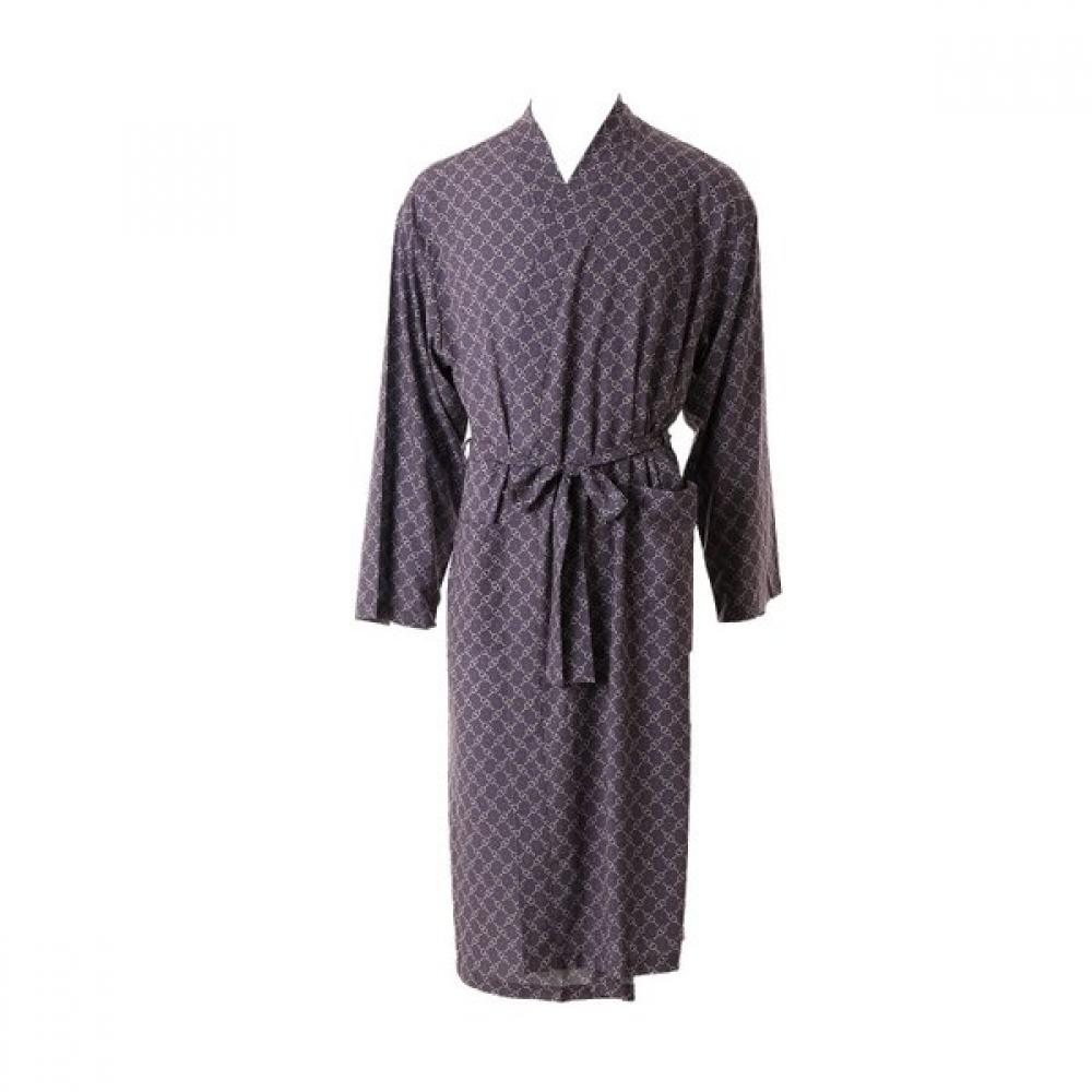 

VenuS Lightweight PolyeSter 30d Chain Print Men S Robe Vpa455mr Navy (NB)/100