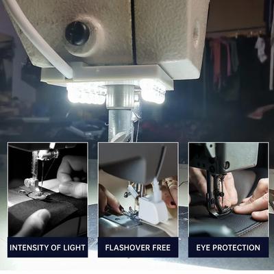EU/US Stecker Nähmaschinenleuchte 10LED/COB U-Form Flexibel Industrielle Beleuchtung Lampe Magnetfuß Arbeitsleuchten Für Werkbank