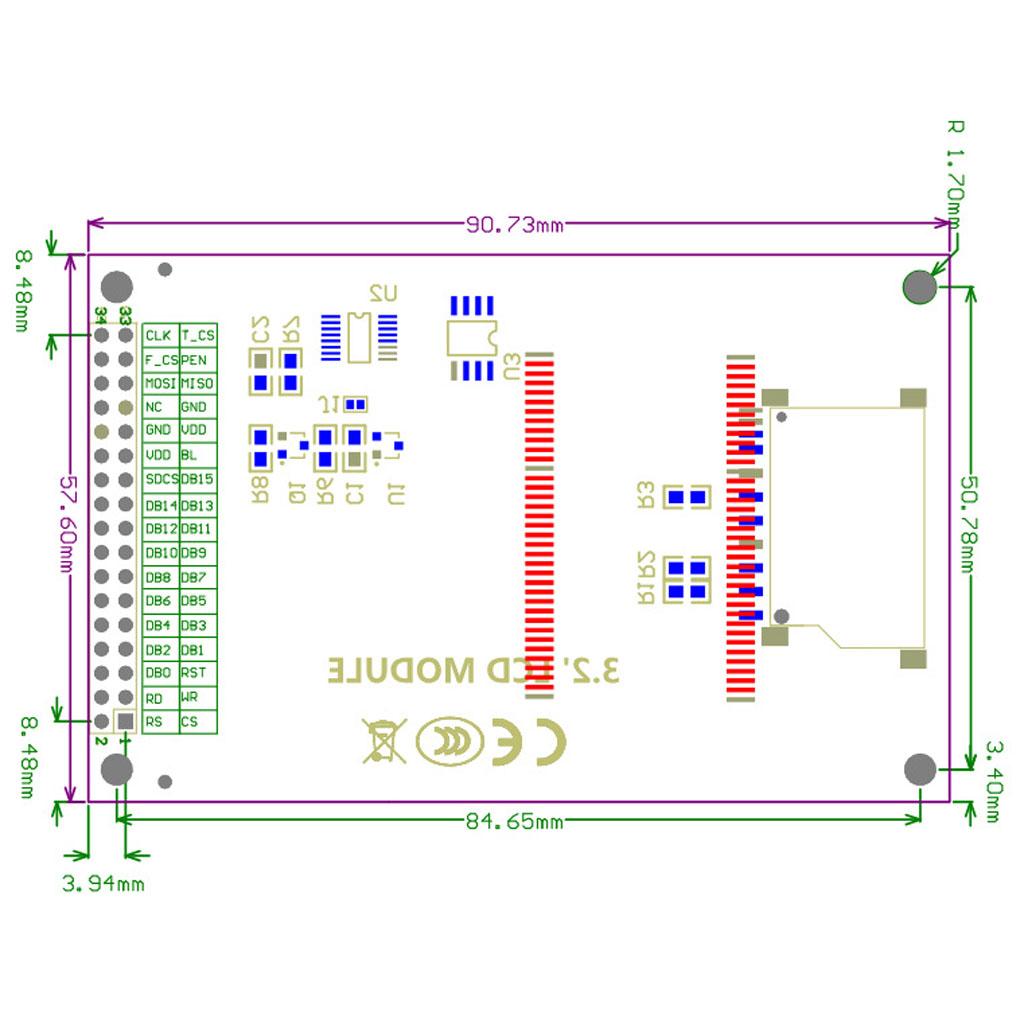3.2 inch TFT LCD for Touch Screen Module Display Ultra for HD 320X240 ILI9341 for 3.2'' 320240 240x320 240320 2560 DIY