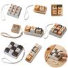Portable Desk Toy Cartoon Dog Fidget Keyboard Toy, 1/2/3/4/9-Key Push Button Stress Relief Gadgets Mini for Backpack Handbag Purse Charm Keychain