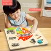 Montessori Busy Board: Multifunctional Educational Toy for Developing Life Skills and Puzzle Solving In Early Childhood.