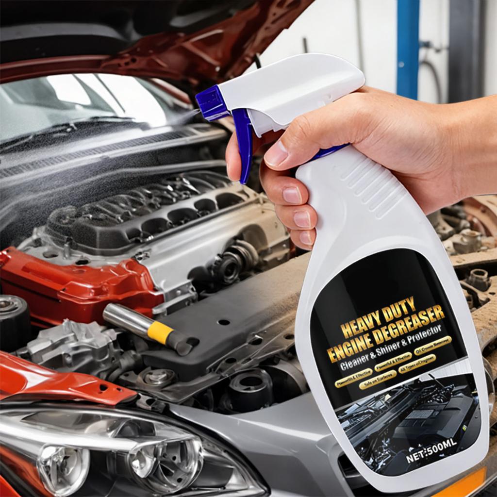 Hochleistungs-Motorreiniger und Entfetter für Automobilmotorteile Starker Öl- und Fettlöser 500ml Sprühflasche