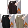 Casual Womens Thick Fleece Pants With High Waist And Pockets For Winter Comfort