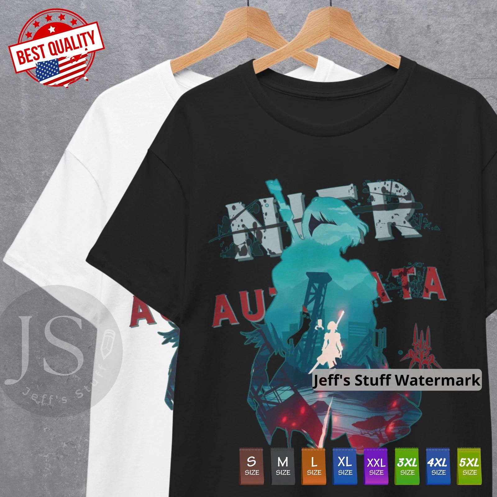 

2B Nier Automata T shirt Waifu Japanese Anime Shirt Cosplay Game Tee Ps4 Manga S