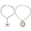 Alloy Starfish Seashells Necklace Vacation Style Conch Pendant Choker Necklace Starfish Collar Choker Unique Jewelry