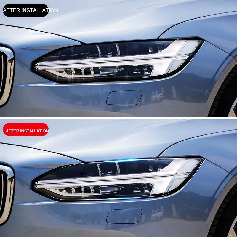 Suitable for Volvo headlight film XC60 headlight film protective film TPU car sticker decorative accessories 2026