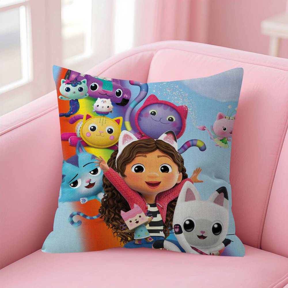 GGabbys Dollhouse Personalized Pillow Dust Cover Bedroom Kids Party Decoration Pillowcase Birthday Children Gift
