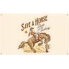 Save A Horse Ride a Cowboy Flag 3x5 Ft Funny Western Cowboy Tapestry for Room Dorm Office Decorative