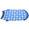 Pet Pig Spring Summer Sleeveless TShirt Pet Vest Sweatshirt Rhombus Pattern Clothes(Blue M)