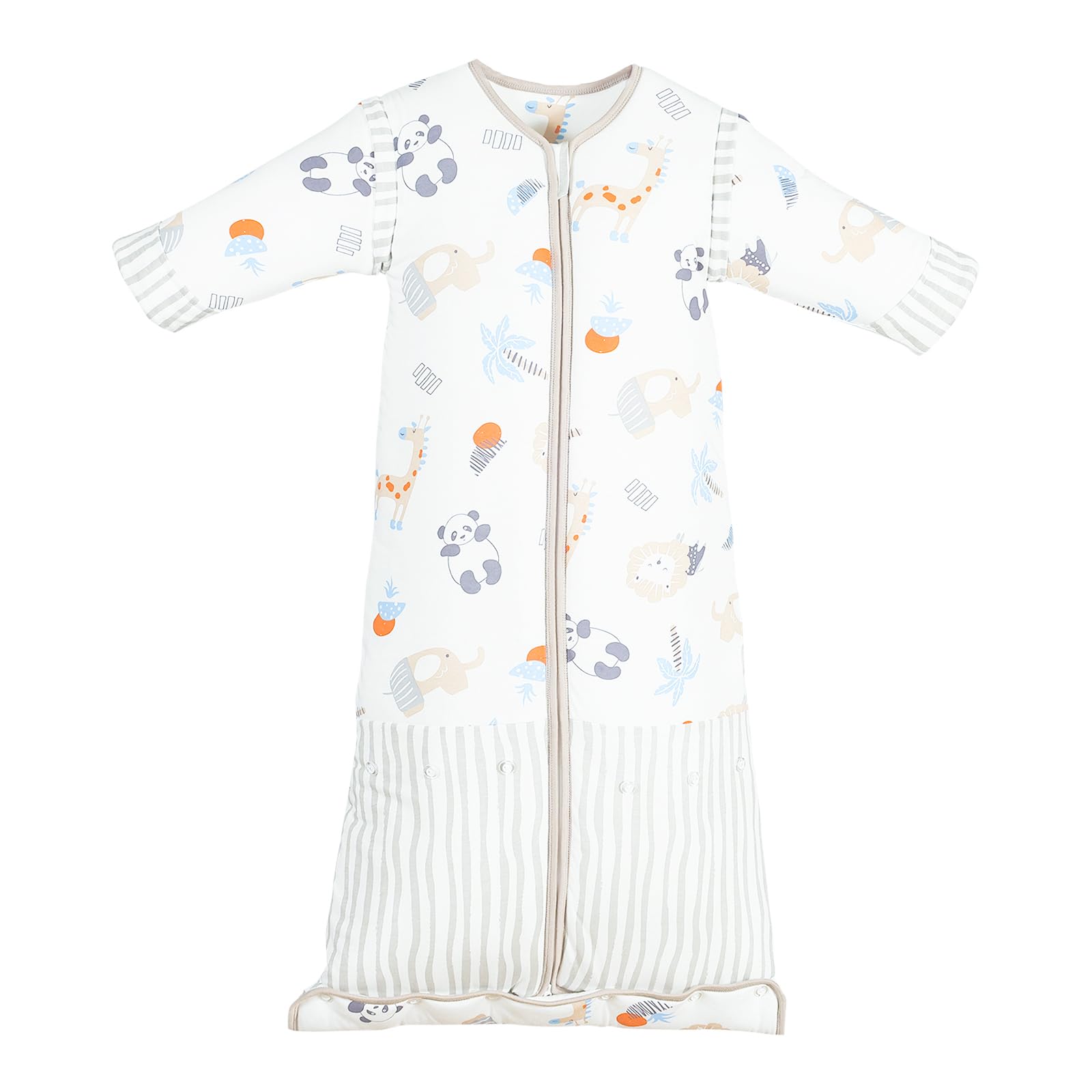 

Winter Sleeper Baby Sleeper Cotton Fluffy and Warm Removable Sleeves Cute Use From Newborn to 36 Months Bear [MOMSMENU] 2.5Tog Long-lasting серый