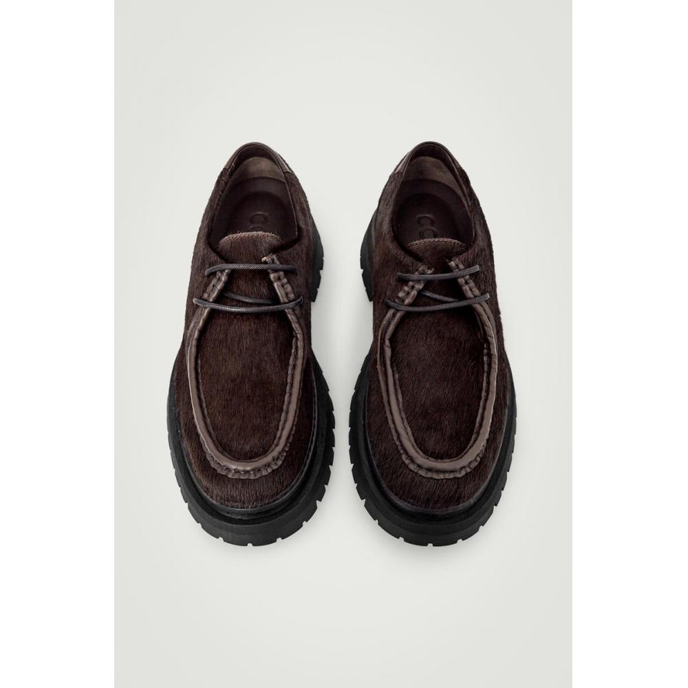 Cos Japan Chunky Pony Hair Derby Shoes