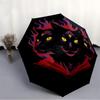 1pc Feline Flames Automatic Umbrella High Quality Canopy, Portable Folding Umbrella with, Ideal Gift for - Travel, Everyday, Formal Events, Stylish Ac