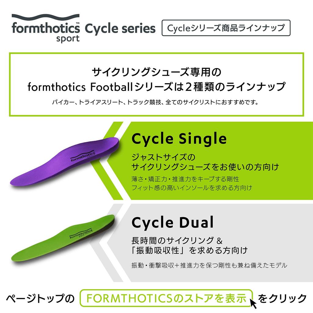 Formthotics Ultra-Lightweight Shock-Absorbing Cycling Insoles, Single XS, Purple