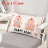 Cartoon Bear Cushion Cover With Breathable Summer Ice Silk For Office Chair And Car Seat Comfort
