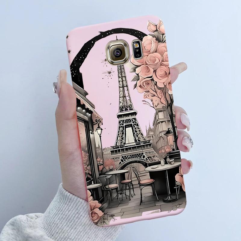 For Samsung Galaxy S6 G920F S6 edge G925F Phone Case Popular Butterfly Flower Girl Design Soft Silicone TPU Back Housing Covers