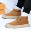 Men High Top Snow Boots, Thick Fleece Lined Warm Old Beijing Cotton Shoes Outdoor Footwear